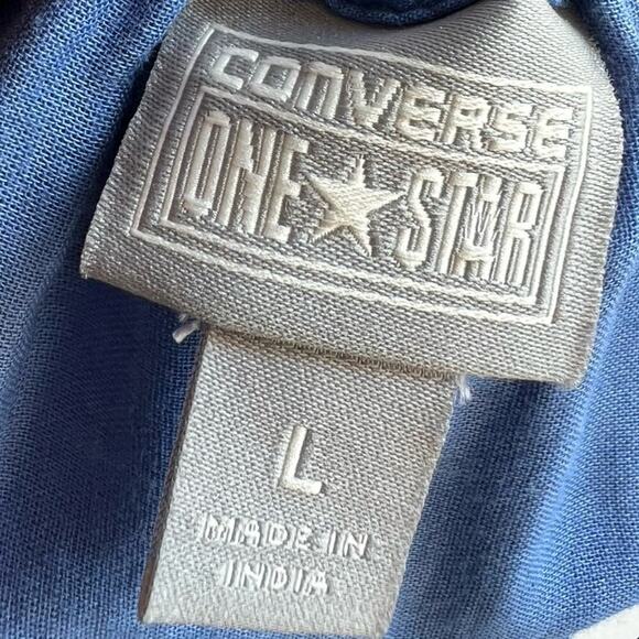 Converse One Star sundress blue floral, spaghetti straps, women's size L - Picture 3 of 11